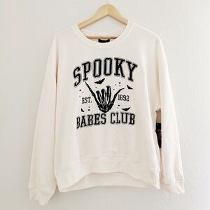 Spooky Babes Club Cream Sweater